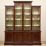 George II Mahogany Breakfront Bookcase, 19th century, 99 x 84 in — 251.5 x 213.4 cm