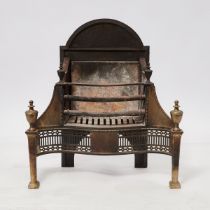 Regency Brass and Iron Fire Grate, c.1800, 28.5 x 26.5 x 12 in — 72.4 x 67.3 x 30.5 cm