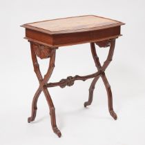 Émile Gallé Fruitwood Marquetry Poudreuse, c.1900, 29.5 x 26.75 x 18 in — 74.9 x 67.9 x 45.7 cm