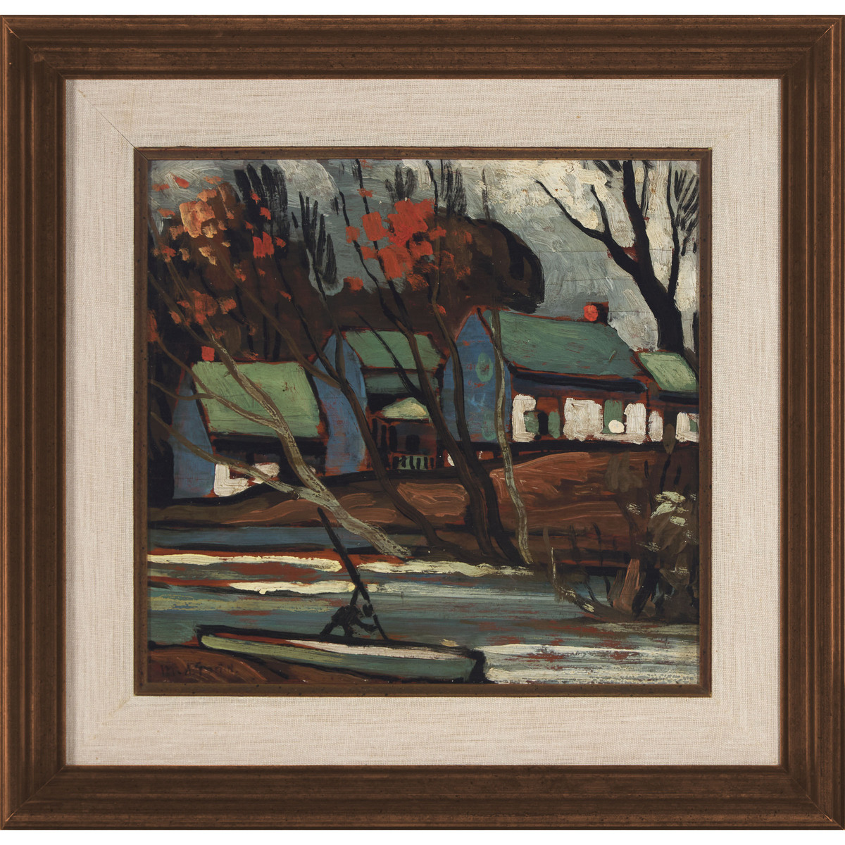 Marc-Aurèle Fortin, RCA (1888-1970), OCTOBER STE. ROSE, CA. 1935, 11 x 11.75 in — 27.9 x 29.8 cm - Image 2 of 7