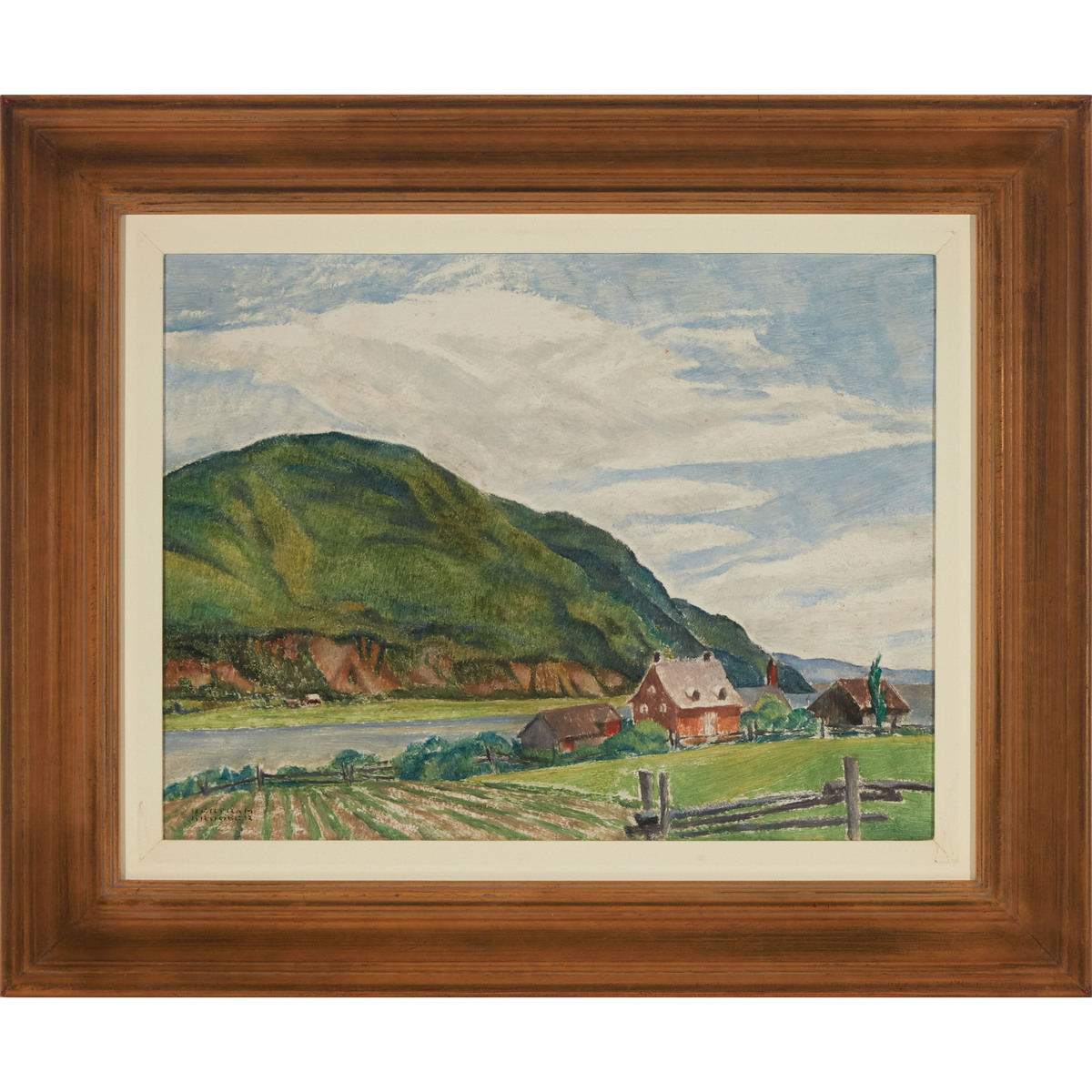 Bertram Brooker, RCA (1888-1955), CAP TOURMENTE, QUEBEC, 1946, 11.375 x 15 in — 29.2 x 38.1 cm - Image 2 of 7