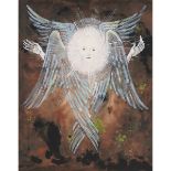 William Kurelek, RCA (1927-1977), ANGEL CONSOLING ST. JOSEPH IN A DREAM, 1962, 23 x 20 in — 58.4 x 5