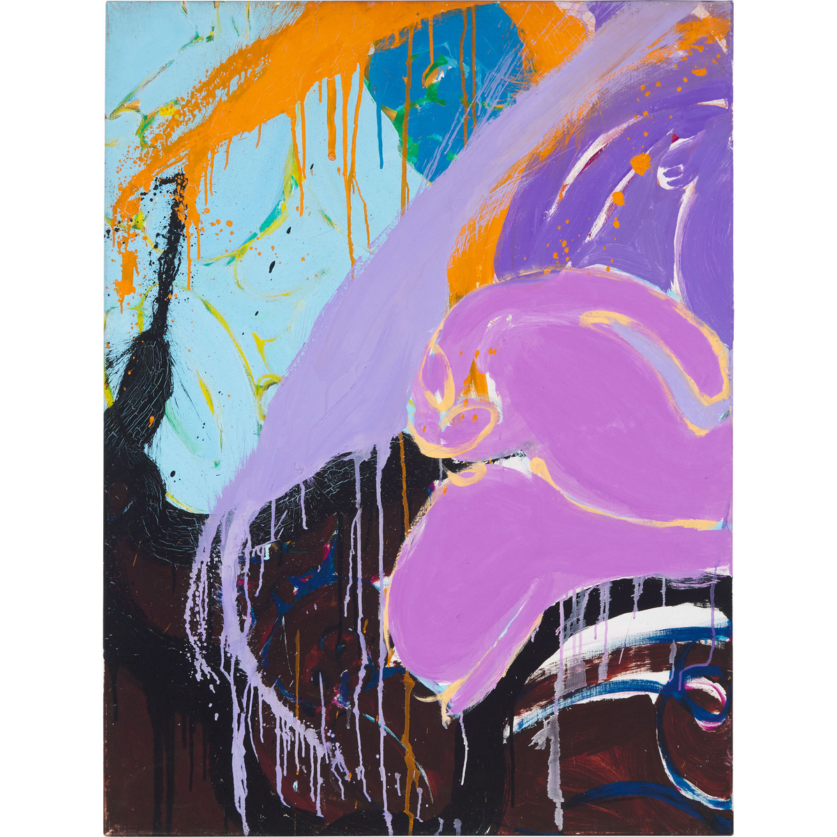 Norman Bluhm (1921-1999), SLEEPING GODDESS, 1983, each panel signed and dated "'83" verso, 40 x 90 i - Image 4 of 10