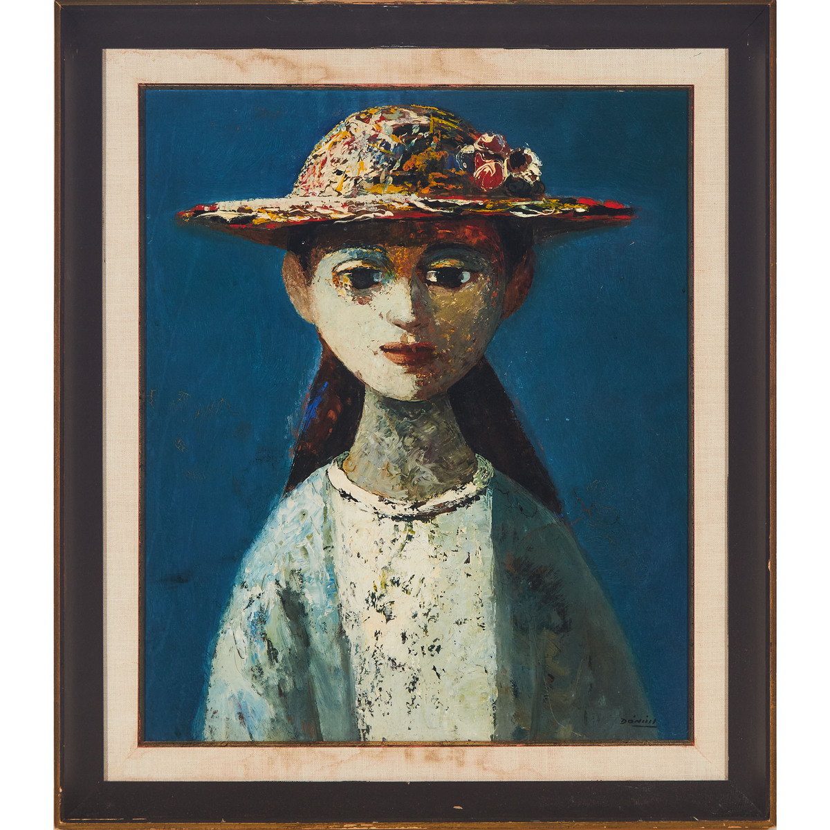 Daniel O'Neill (1920-1974), PORTRAIT OF A GIRL, signed lower right, 21.9 x 18.3 in — 55.6 x 46.5 cm - Image 2 of 5