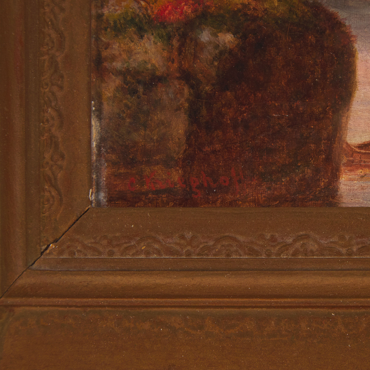 Cornelius David Krieghoff (1815-1872), UNTITLED (CANOE IN AUTUMN), CA. 1860, 9 x 12.875 in — 22.9 x - Image 3 of 5