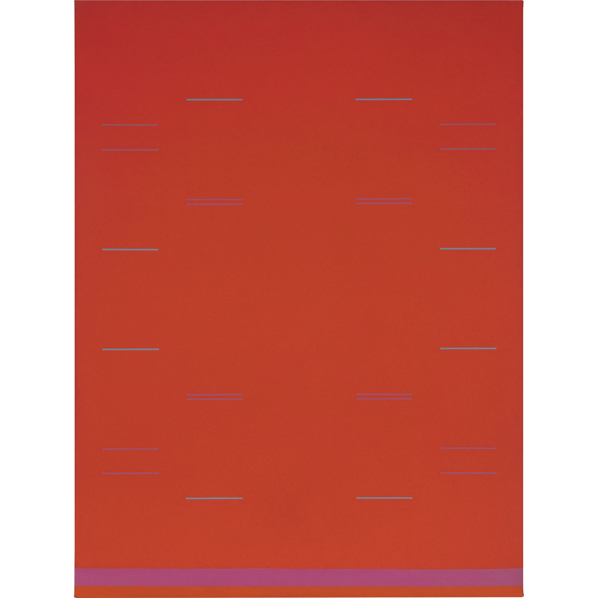 Yves Gaucher, RCA (1934-2000), BONNE FÊTE, RAGA, 1967, 48 x 36 in — 121.9 x 91.4 cm