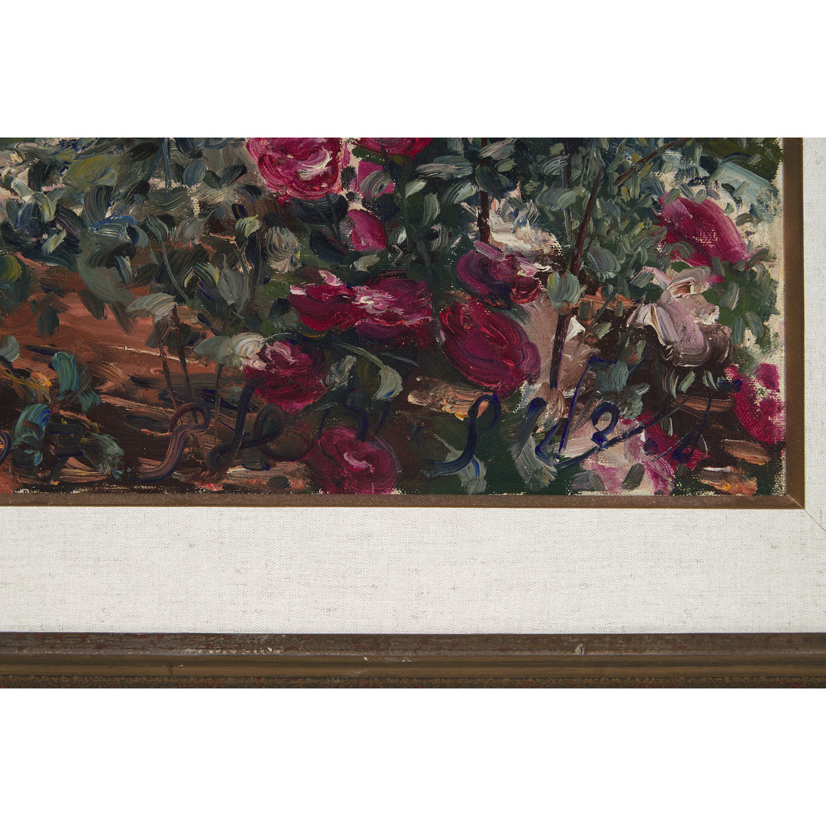 Ludwig Blum (1891-1974), ROSE GARDEN, 1937, signed, dated, and situated "Jerusalem" lower left, 29 x - Image 4 of 6
