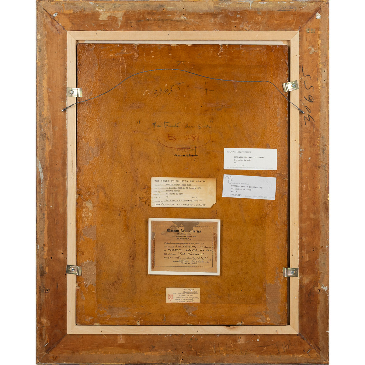 Horatio Walker, NA, RCA (1858-1938), LA TRAITE DU SOIR (THE MILKMAID), 23.75 x 18 in — 58.4 x 43.2 - Image 5 of 10