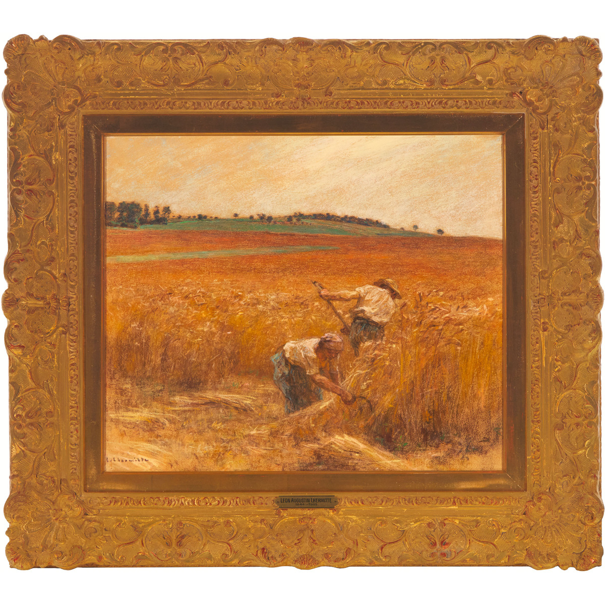 Léon Augustin Lhermitte (1844-1925), HARVEST, signed lower left, 16 x 19 in — 40.6 x 48.3 cm - Image 2 of 7