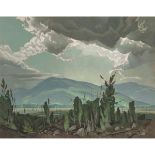Alfred Joseph (A.J.) Casson, OSA, PRCA (1898-1992), SUN AFTER RAIN, 1959, 30 x 38 in — 76.2 x 96.5 c