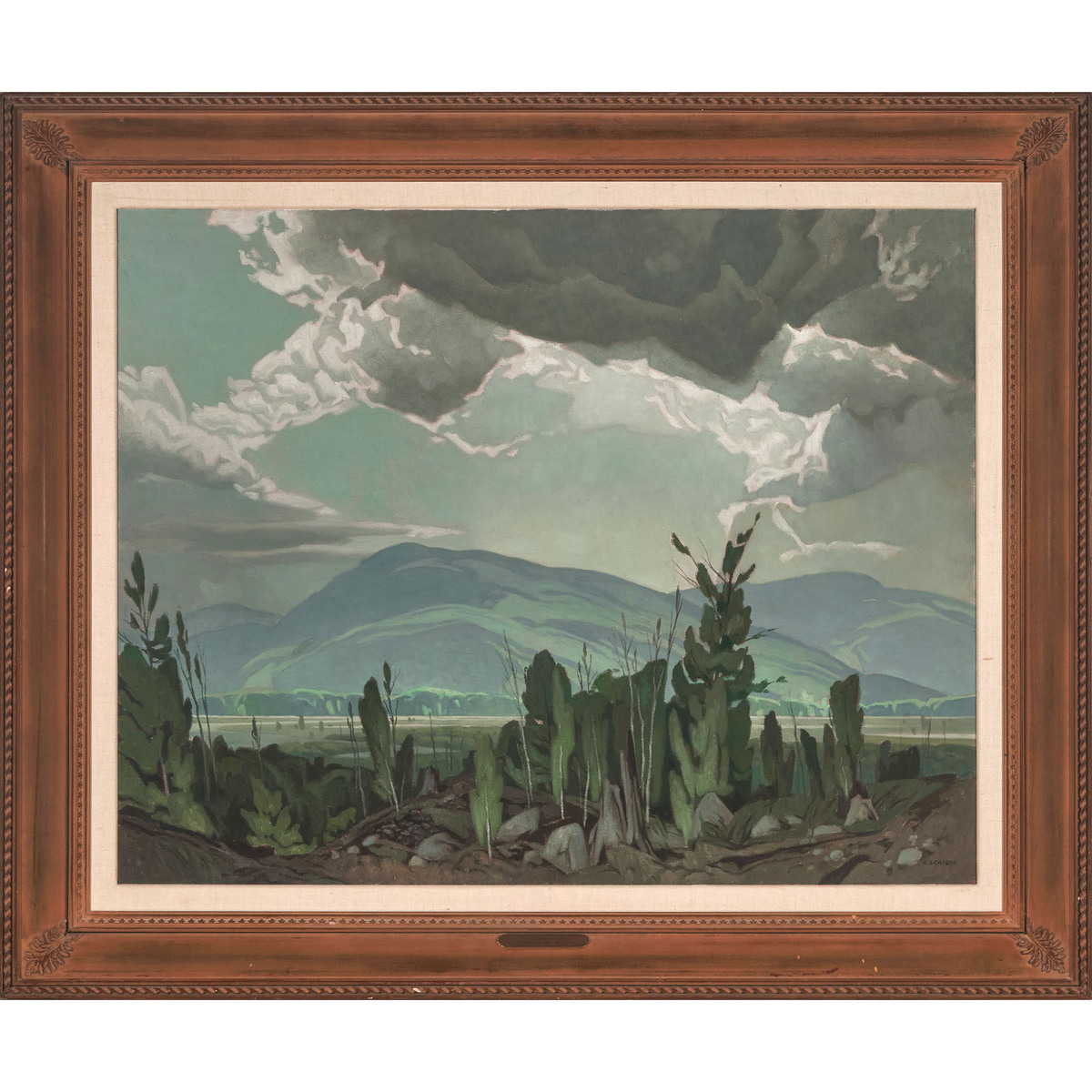 Alfred Joseph (A.J.) Casson, OSA, PRCA (1898-1992), SUN AFTER RAIN, 1959, 30 x 38 in — 76.2 x 96.5 c - Image 2 of 8