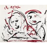 Karel Appel (1921-2006), UNTITLED (THREE FACES), 1966, signed top left quadrant; dated to label vers