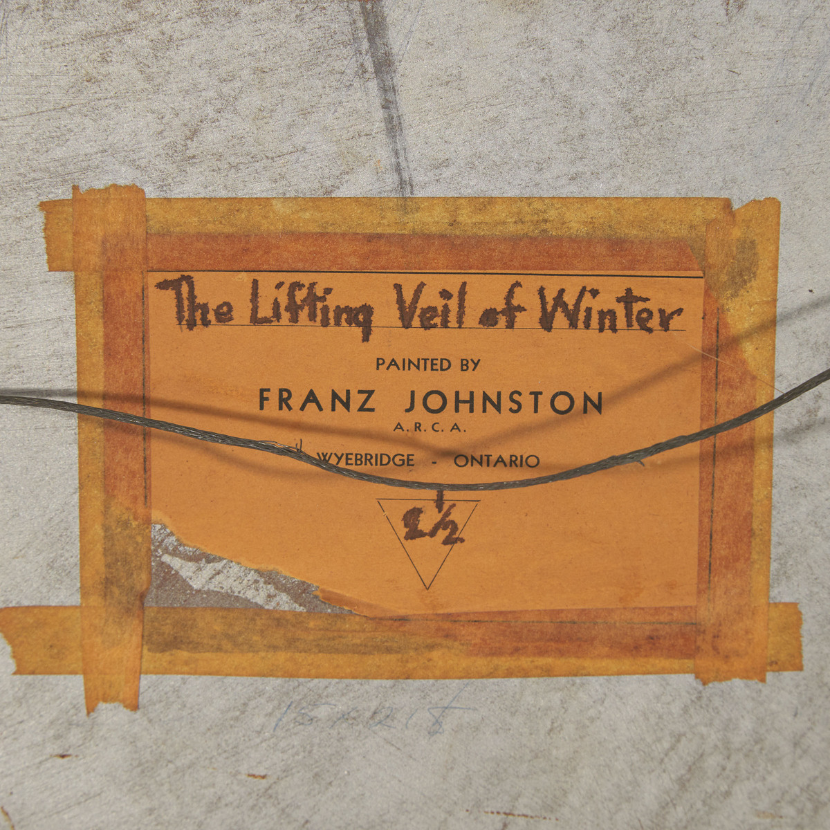 Frank Hans (Franz) Johnston, OSA, RCA (1888-1941), THE LIFTING VEIL OF WINTER, 14.5 x 20.25 in — 36. - Image 5 of 6