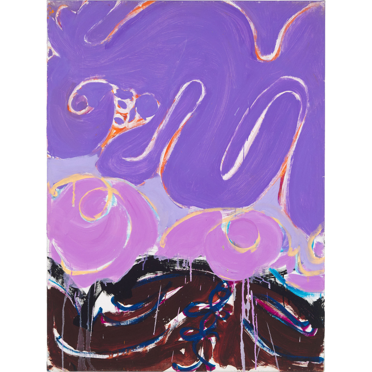 Norman Bluhm (1921-1999), SLEEPING GODDESS, 1983, each panel signed and dated "'83" verso, 40 x 90 i - Image 6 of 10