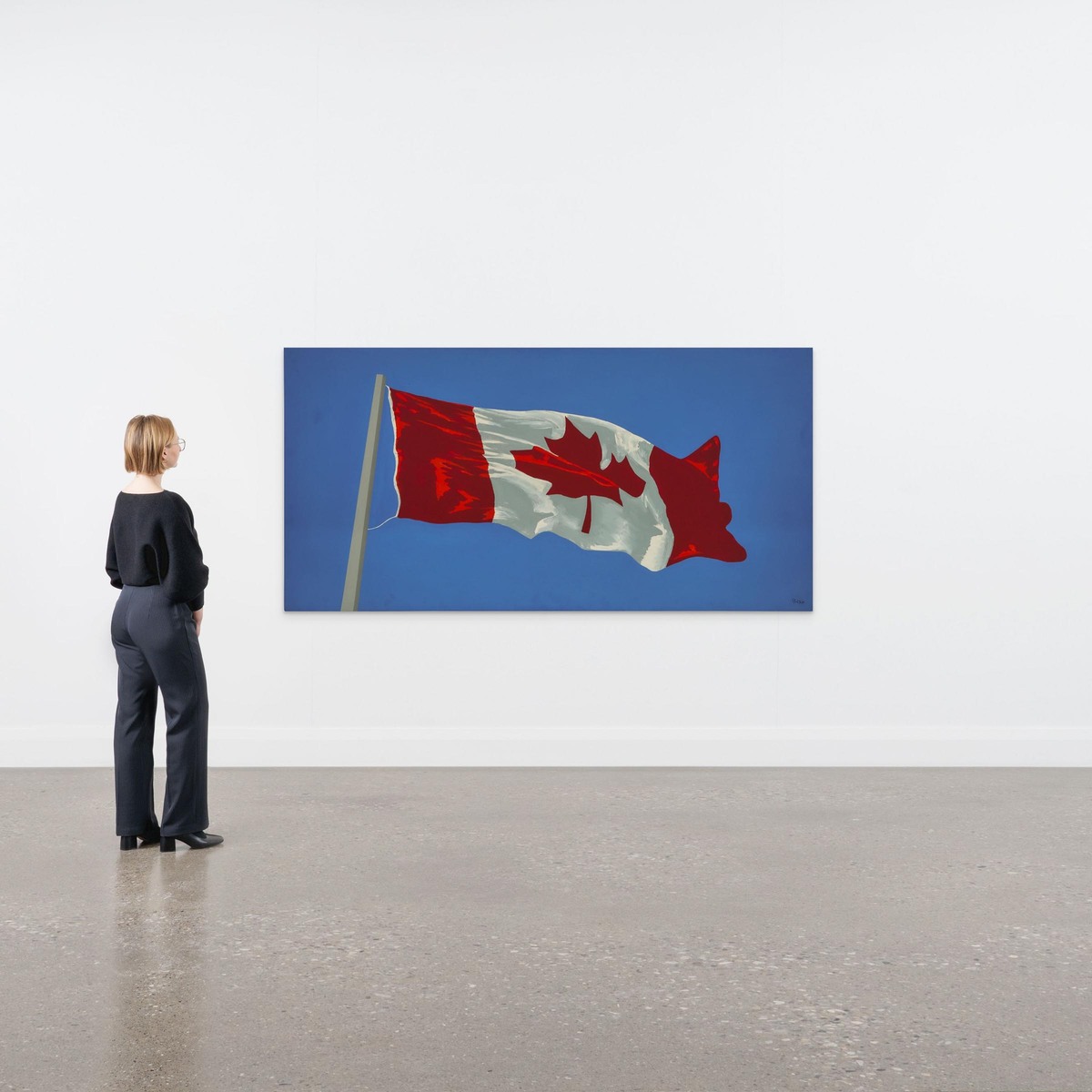 Charles Pachter (b. 1942), Canadian, THE PAINTED FLAG, 1986, 36 x 72 in — 91.4 x 182.9 cm - Image 7 of 7