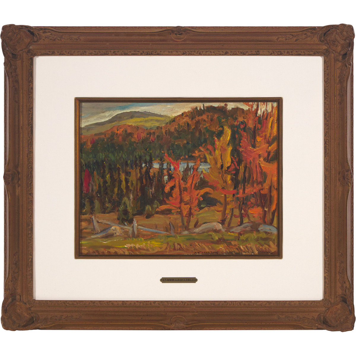 Alexander Young (A.Y.) Jackson, OSA, RCA (1882-1974), UNTITLED (GATINEAU HILLS), 10.5 x 13.5 in — 26 - Image 2 of 5