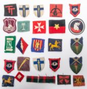 A good mixed lot of British Divisional formation signs, WWII/post WWII period. (25), £80-100