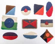 11 WWI/WWII Australian army colour divisional signs in felt. £80-100