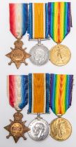 An emotive pair of WWI casualty medals to two brothers serving with B. Coy of the 7th Service