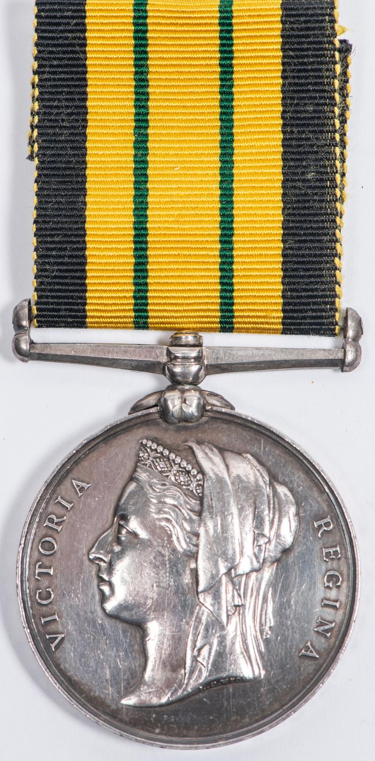 Ashantee Medal 1874, no clasp (1753 Pte C Tandy A.S.C. 1873-4), VF. With photocopies and