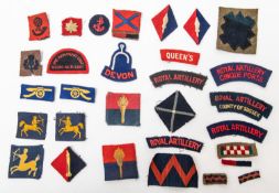 30 British cloth titles and formation signs, Royal Artillery related. £80-120