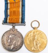 Pair: BWM, Victory (23468 Pte C. Pritchard 124 Can Inf) GVF. Note: Private Charles Pritchard of