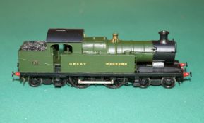 A fine quality white metal/brass OO gauge 2-rail electric Great Western ex MSWRJ rebuilt 4-4-4