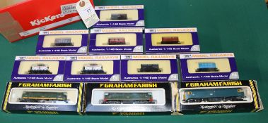 N Gauge Model Railway. 3 Graham Farish. 2 BR English Electric Baby Deltic diesel locomotives, RN