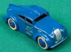 A Dinky Toys Royal Air Mail Service van (34a). In mid blue with dark blue wheels and white tyres.