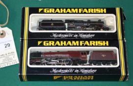 2 Graham Farish by Bachmann N Gauge Locomotives. A BR Coronation Class tender locomotive, 'Duchess