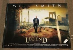 4 Original 2007/2008 Film Posters. A Warner Bros film 'I Am Legend' staring Will Smith, 102cm x
