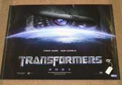 4 2007 original Film Posters. All DreamWorks/Paramount 2x 'TRANSFORMERS', 'Coming Soon'