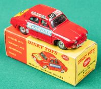 Dinky Toys Renault Dauphine Minicab (268). In red with Meccano, Britax, Kenwood etc adverts to