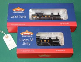 2 Bachmann 00 gauge Locomotives. LMS class 3F Jinty 0-6-0 Tank Locomotive, RN 7309. Plus a ex LYR