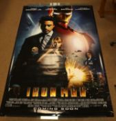 An impressively large original vinyl film poster for use in a Cinema Foye. 2008 Paramount/Marvel '