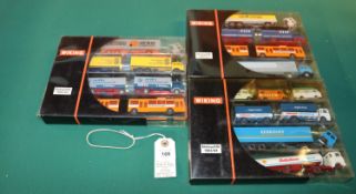 3 Wiking Werbemodelle sets. No.198302, 1982/83. No.198301, 1982/83. No.198401. All boxed. Contents