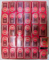 166 Models of yesteryear in red boxes. Includes, Talbot vans, Crossley's, AEC omnibus, Frasers