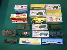 Quantity of Boxed and loose Dinky and empty boxes. To include No.965 Euclid Rear dump truck, No.