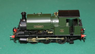 A fine quality brass OO gauge 2-rail electric Manning Wardle 0-6-0ST locomotive. RN 28, named '