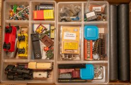 A good quantity of OO gauge railway accessories. Including a good number of card lineside