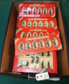 15x 1980s red window box issue British soldiers. Sets includes, Royal Marines, Lifeguards, Scots