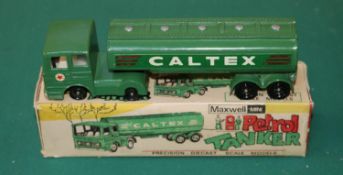 A scarce Maxwell mini Caltex Tanker (Calcutta India). Finished in green with Caltex decals to both