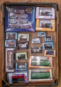33 Oxford die cast models ranging from N gauge to 1: 72 scale. lot includes London bus with taxi,