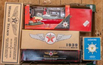 First gear 1:34 Mack mr front load refuse truck w/bin, Ertl collectibles Texaco "Havoline" tugboat