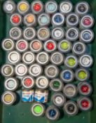50 assorted Humbrol enamel paints. Comprising of matt and gloss. (some duplication). All brand new