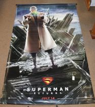 An impressively large original vinyl film poster for use in a Cinema Foye. 2006 Warner Bros/DC