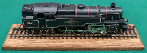 A Wrenn Railways BR 2-6-4 tank locomotive (W2406) RN 80120 in lined black livery. Boxed, with