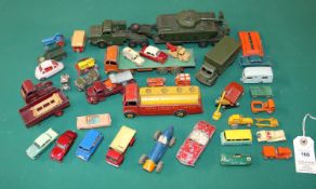 Quantity of various makes of die-cast. Matchbox, Dinky, Corgi, Spot-On. Lot includes Dinky Foden