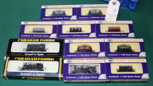 N Gauge Model Railway. 2 Graham Farish. A BR Class 08 diesel shunter, RN D4019, plus an LMS Class 3F