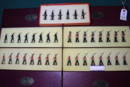 4 Bastion models soldier sets made in Great Britain, A19 the Hampshire regiment, A11 Royal Marines